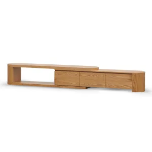 ExpandableTV Entertainment Unit - Natural Oak