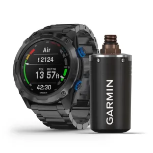 Garmin Descent Mk2i/Descent T1 Bundle (Carbon Gray DLC w/DLC Band) includes Tranmitter