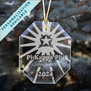 New! Pi Kapp 2024 Personalized Limited Edition Retro Holiday Ornament